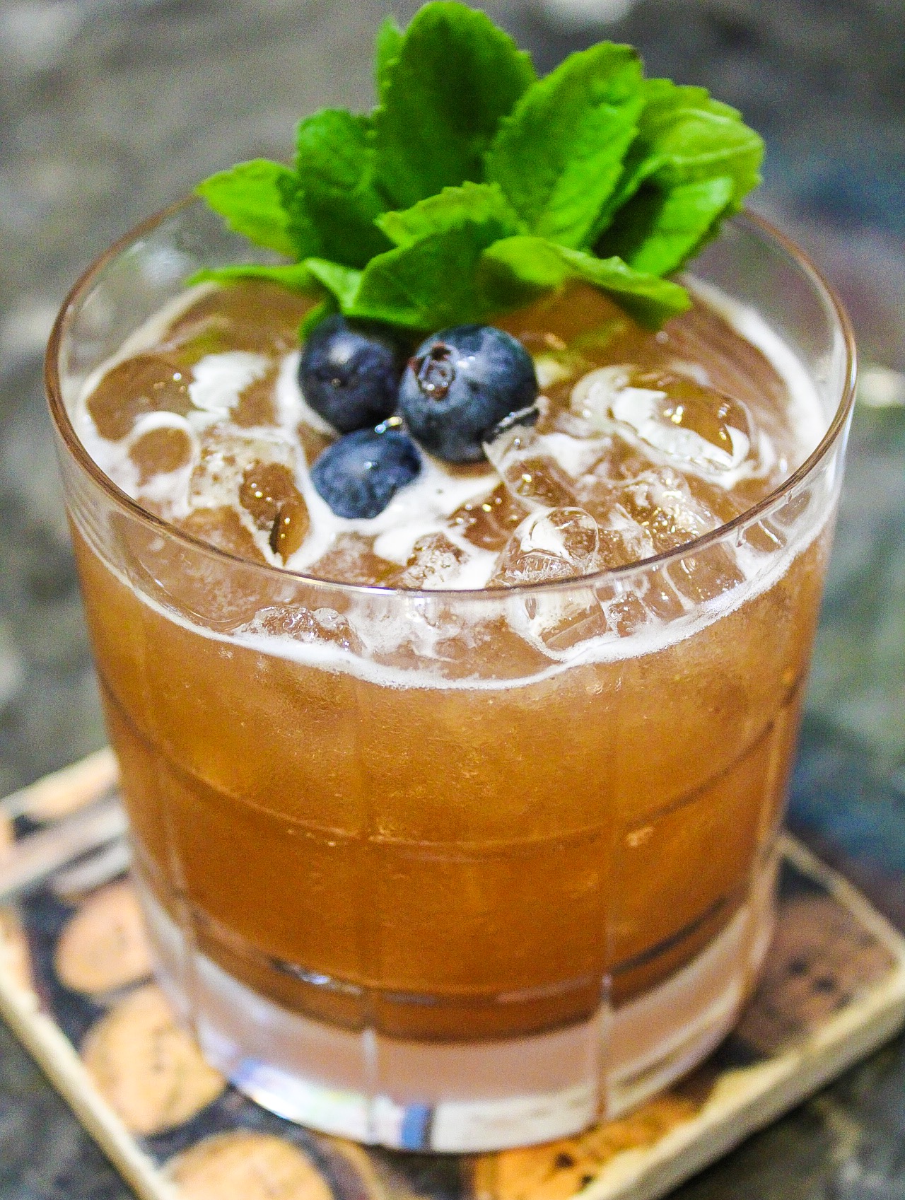Bourbon's Got The Blues Cocktail 