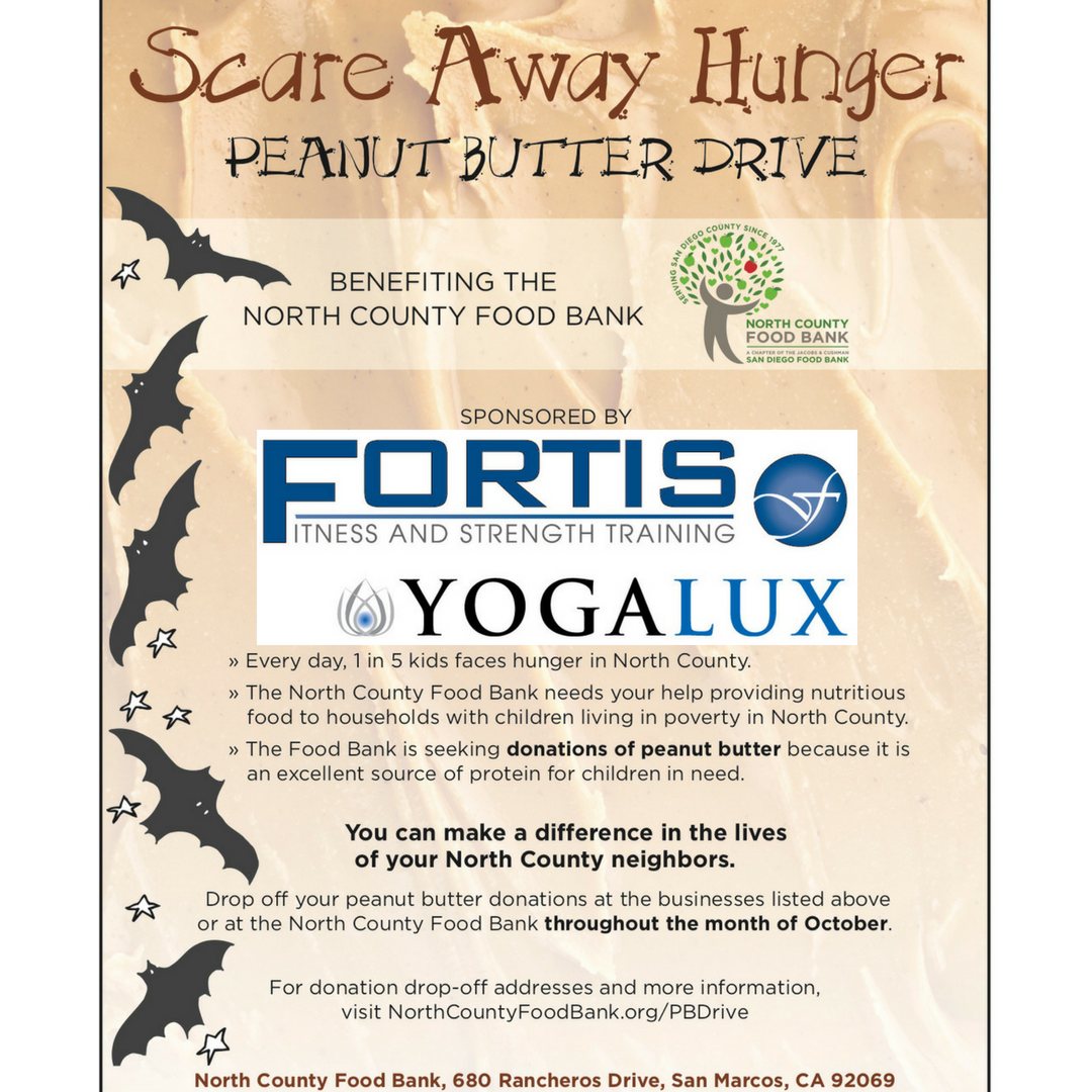 Scare Away Hunger Peanut Butter Drive Fortis